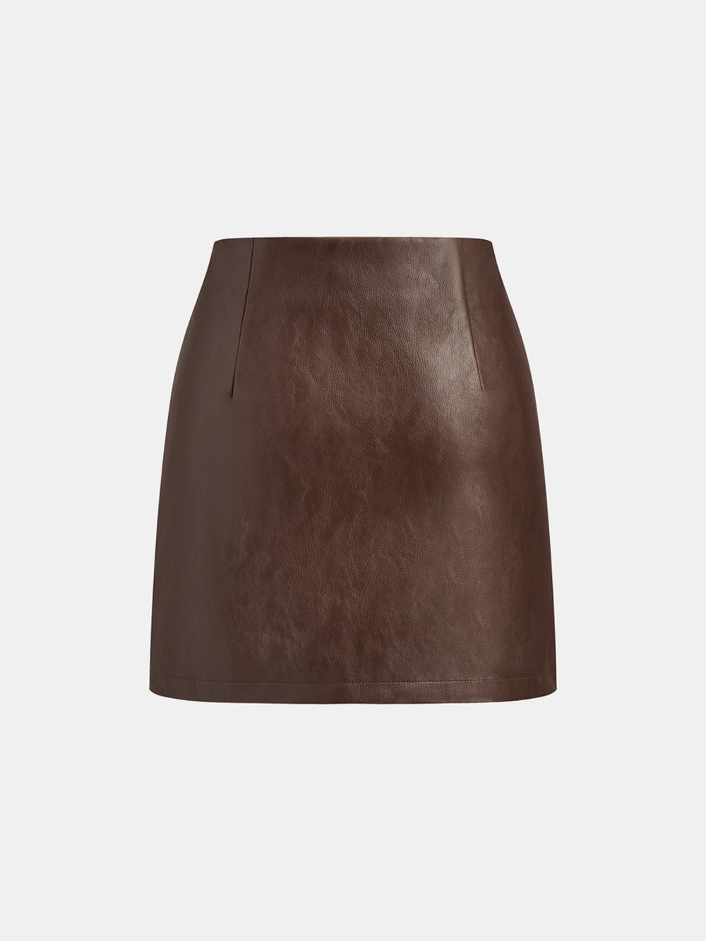 Commense PU Leather Metal Detail Mini Skirt - Picture 2 of 5